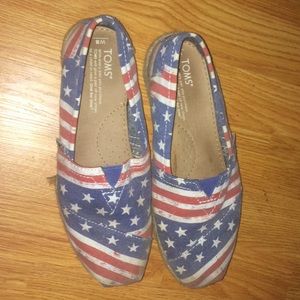 American Flag print TOMS